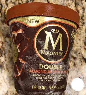 Double Almond Brown Butter Almond Ice Cream With Brown Butter Sauce And Milk Chocolate In A Milk Chocolate Shell