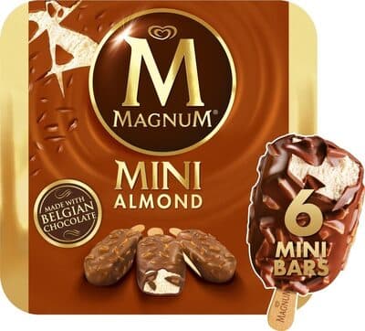 Almond Vanilla Ice Cream Dipped in Milk Chocolate and Almonds Mini Ice Cream Bars