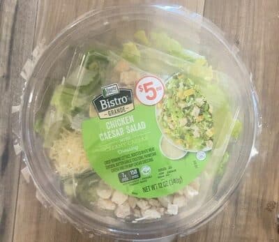 Chicken Caesar Salad With Creamy Caesar Crisp Romaine Lettuce, Roasted White Meat Chicken, Butter Garlic Croutons, Parmesan Cheese And Creamy Caesar Dressing