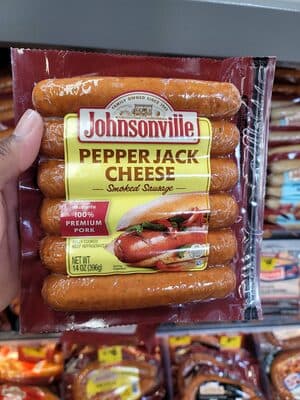 Smoked Sausage, Pepper Jack Cheese