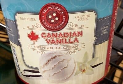 Canadian vanilla ice cream
