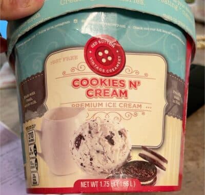 Cookies and cream ice cream