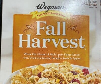 Fall Harvest Whole Oat Clusters & Multi-Grain Flakes Cereal With Dried Cranberries, Pumpkin Seeds & Apples