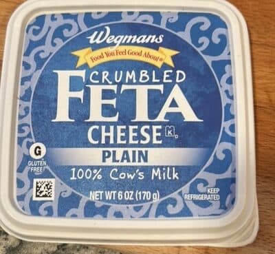 Crumpled Feta Cheese, Plain