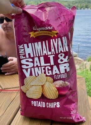 Pink Himalayan Salt & Vinegar Flavored Potato Chips