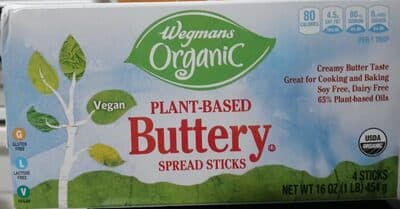 Organic Plant Based Buttery Spread Stick
