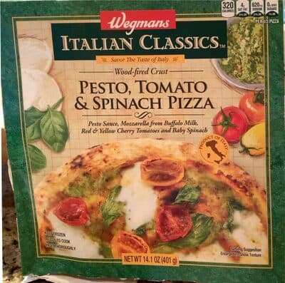 Wood-Fired Crust, Pesto, Tomato & Spinach Pizza be