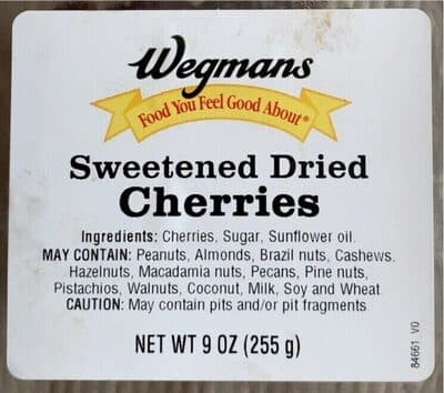 Sweetened Dried Cherries