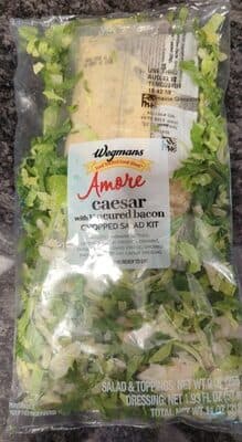 Amore Caesar with uncured bacon chopped salad kit