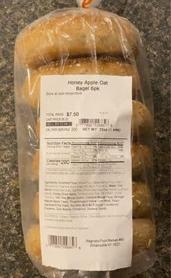 Honey Apple Oat Bagel