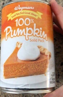 100% Pumpkin Solid Pack