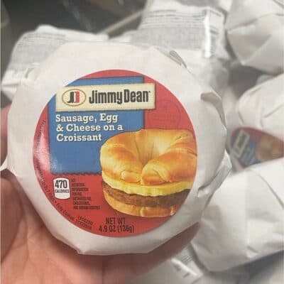 Sausage Egg and Cheese on a Croissant