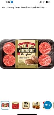 Original Fresh Pork Sausage Patties