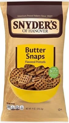 SNYDER'S OF HANOVER, BUTTER SNAPS PRETZELS