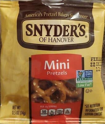 SNYDER'S OF HANOVER, MINI PRETZELS