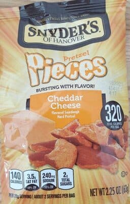Cheddar Cheese Flavored Sourdough Hard Pretzel Pieces