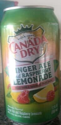 Ginger ale and raspberry lemonade