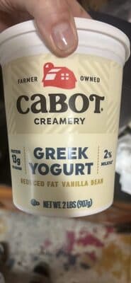 Cabot Greek-Style Lowfat Yogurt, Vanilla Bean