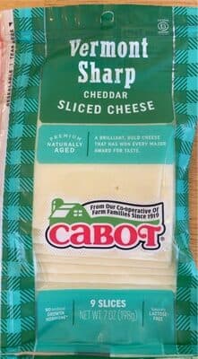 Vermont Sharp Sliced Cheddar Cheese