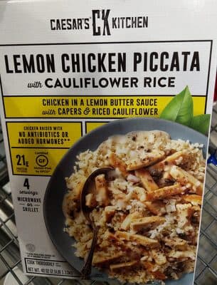 Lemon Chicken Piccata With Cauliflower Rice