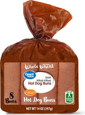 100% Whole Wheat Hot Dog Buns