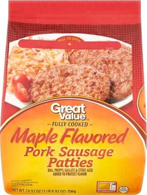 Maple Flavored Fully Cooked Pork Sausage Patties
