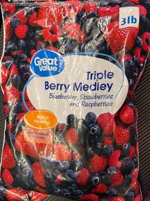 Triple Berry Mix with Blueberries, Strawberries and Red Raspberries