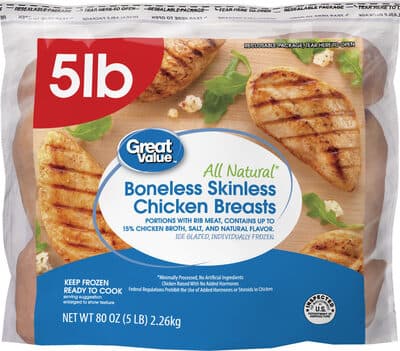 Boneless Skinless Chicken Breasts Portions With Rib Meat