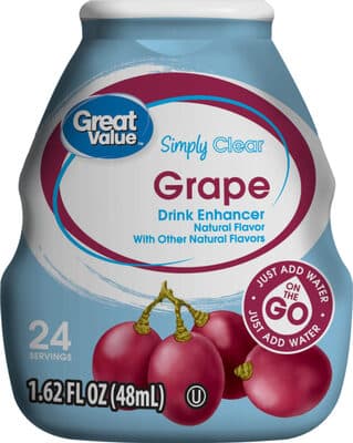 Grape Flavor Simply Clear Zero Calorie Drink Enhancer