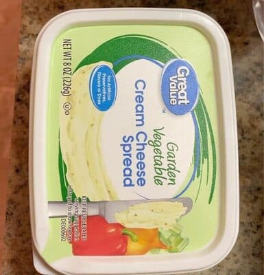 Garden Vegetable Cream Cheese Spread