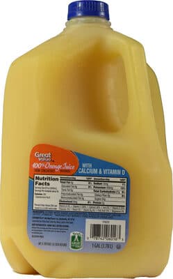 100% Orange Juice From Concentrate