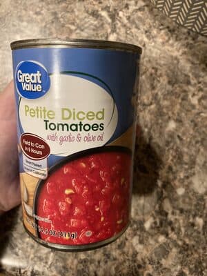 Petite Diced Tomatoes with Garlic & Olive Oil