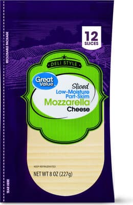 Mozzarella Deli Style Low-Moisture Part-Skim Sliced Cheese