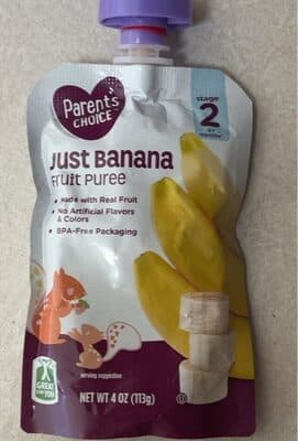Just Banana Fruit Puree