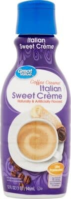 Italian Sweet Creme Flavored Coffee Creamer