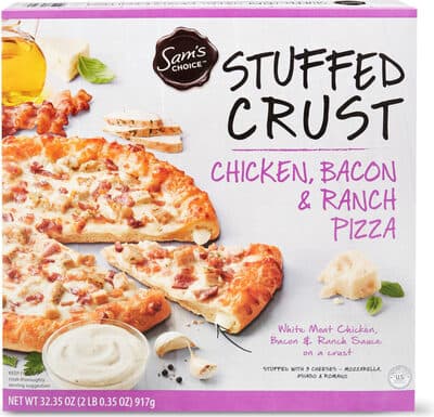 Stuffed Crust Chicken, Bacon & Ranch Pizza