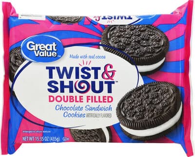 Double Filled Flavored Chocolate Sandwich Cookies