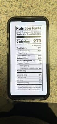 Homestyle Fully Cooked Meatballs