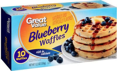 Blueberry Flavored Waffles