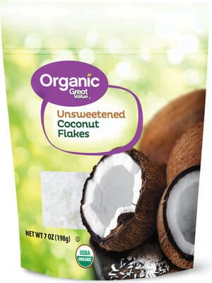 UNSWEETENED ORGANIC COCONUT FLAKES, UNSWEETENED