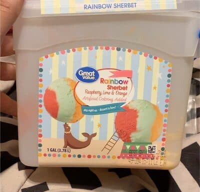 Rainbow Raspberry, Lime & Orange Sherbet