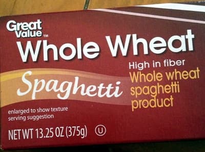Whole Wheat Spaghetti Product