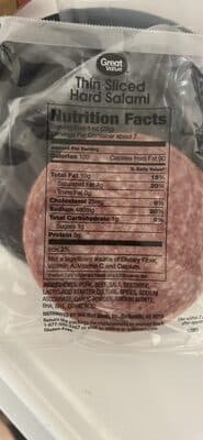 Thin Sliced Hard Salami