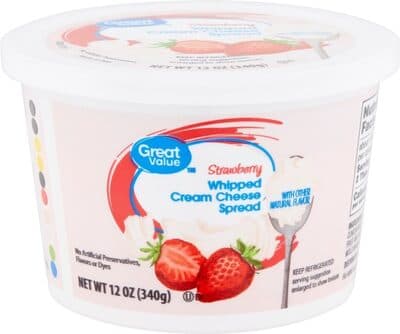 Strawberry Flavor Whipped Cream Cheese Spread