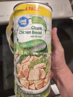 Chunk Chicken Breast With Rib Meat In Water