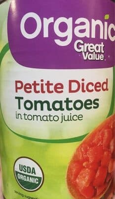Organic Petite Diced Tomatoes In Tomato Juice