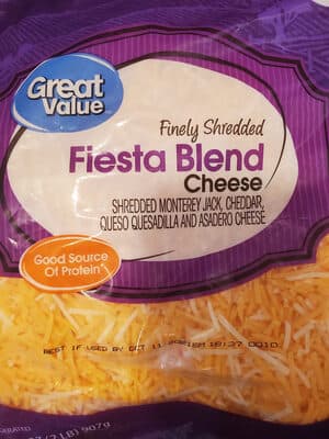 Fiesta Blend Finely Shredded Monterey Jack, Cheddar, Queso Quesadilla And Asadero Cheese