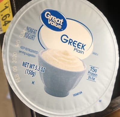 Plain Greek Nonfat Yogurt