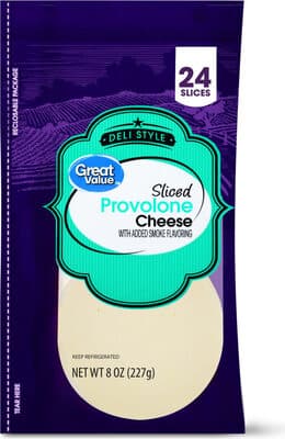 Deli Style Sliced Provolone Cheese With Added Smoke