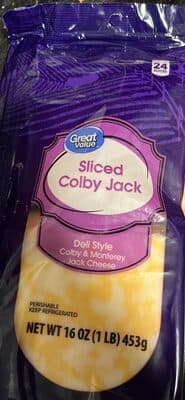 Colby Jack Sliced Deli Style Colby & Monterey Jack Cheese